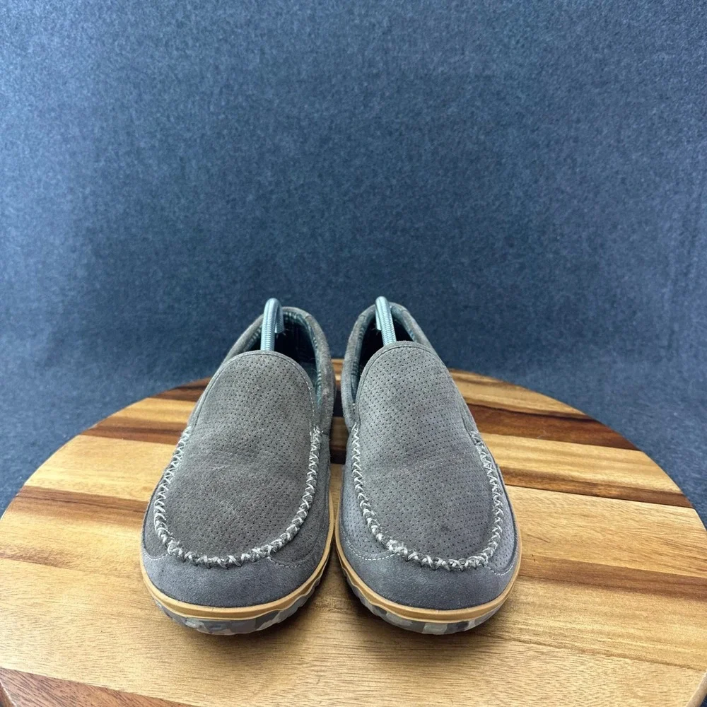 L.L. Bean Brown Flannel Lined Slippers 501983 Mens Size 10D